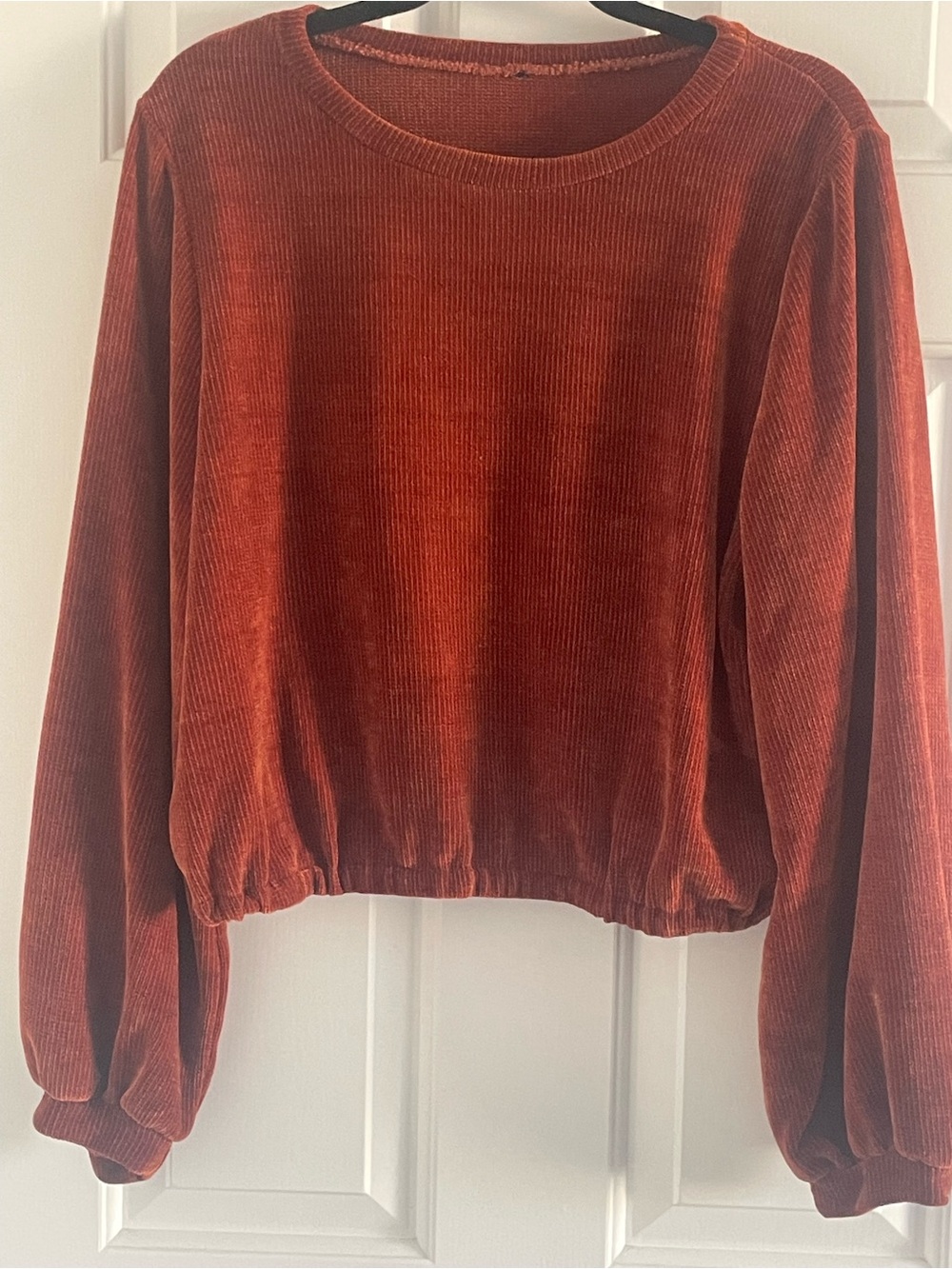 Brand is unknown -  Corduroy Pullover in Deep Rust